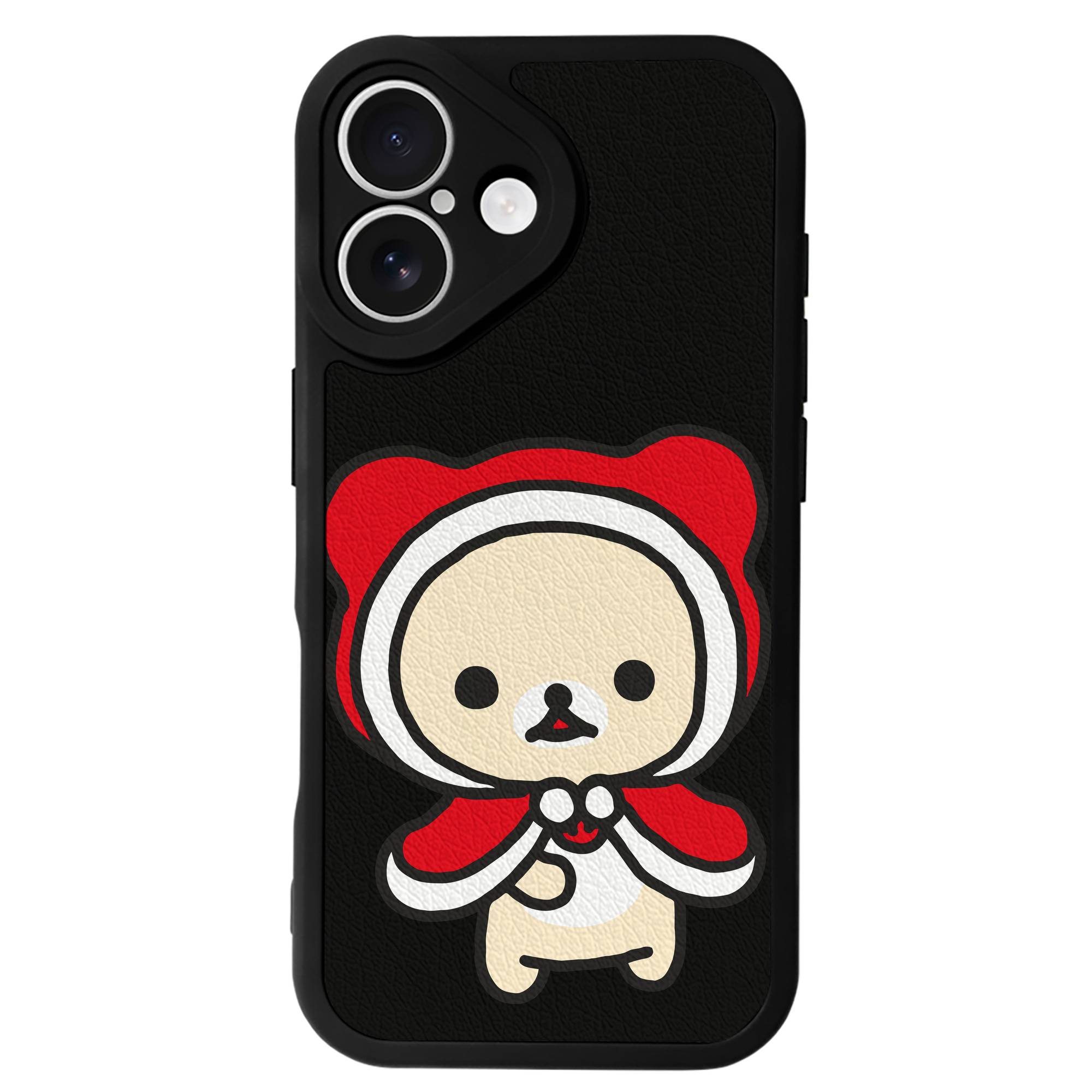 （画像用） リラックマ リラックマ キイロイトリ Rilakkuma Korilakkuma Kiiroitori 【iPhone 16シリーズ対応】シリコンスマホケース（レザー調） 材質：シリコン